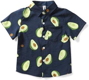 img 4 attached to 👕 Phorecys Boys' Hawaiian Tropical Shirts H 160 - Tops, Tees and Shirts for Boys, Size 9-10