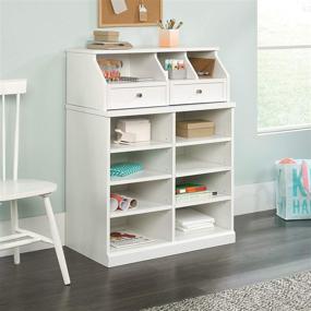 img 2 attached to 📦 Sauder Craft Pro Series Open Storage Cabinet in White Finish - Improve Your Storage Solution