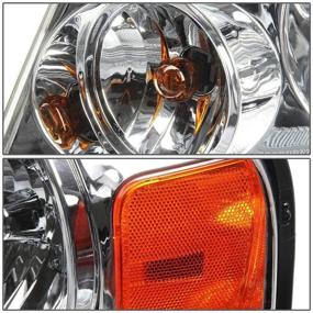 img 1 attached to 🔦 Chrome Amber Headlights Replacement for 04-08 F-150/06-08 Mark LT - DNA Motoring HL-OH-F1504-CH-AM