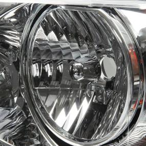 img 2 attached to 🔦 Chrome Amber Headlights Replacement for 04-08 F-150/06-08 Mark LT - DNA Motoring HL-OH-F1504-CH-AM