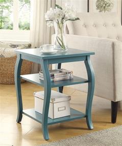 img 1 attached to 🪑 ACME Furniture Becci End Table in Teal - Size: One Size