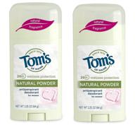 🌸 natural powder antiperspirant stick deodorant for women by tom's of maine - 2 count logo