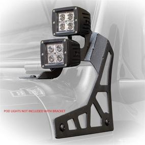 img 4 attached to Кронштейн для установки LED фар внизу лобового стекла DV8 Offroad для Jeep Wrangler JL и Gladiator JT 2018+ - совместим с фарами для крепления к нижней стойке для установки двойного освещения.