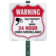 property under 24/7 video surveillance notice logo