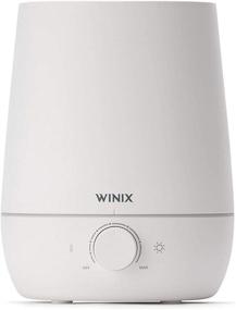 img 4 attached to Winix Ultrasonic Cool Mist Humidifier - Premium Whisper-Quiet Humidifying Unit with Automatic Shut-Off, Night Light Function - Lasting up to 30 Hours