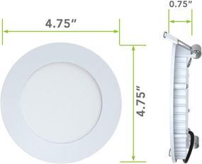 img 3 attached to Высокоэффективные светодиодные панельные светильники 12V 6W - 5 штук в наборе, встроенные в потолок, для автодомов, лодок и других целей - сверхтонкий дизайн, 480 люмен, холодное белое освещение