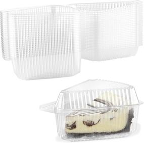 img 4 attached to Medium Disposable Clear Cheesecake Containers for Optimal Storage