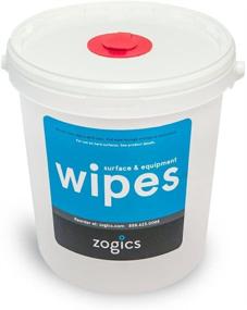 img 3 attached to 🚀 Zogics EPA Registered Antibacterial Wipes for Surface and Gym Equipment Disinfection (800 Wipes) + Convenient Reusable Wipe Bucket Dispenser