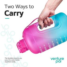 img 1 attached to 💧 Stay Hydrated and Motivated with Venture Pal Large 128oz Fitness Water Bottle - Leakproof BPA-Free Design with Time Marker for Optimal Water Intake