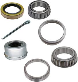 img 4 attached to 🔧 M-parts Trailer Bearing Repair Kit with E-Z Lube Cap - 1-3/8 to 1-1/16 Inch Tapered #84 Spindle (3.5k Capacity) - Easy to Install, 1 Set Included