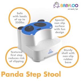 img 3 attached to 🐼 Convenient Babyloo Panda Step Stool: Simple Potty Training Aid for Kids (Blue)