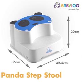 img 2 attached to 🐼 Convenient Babyloo Panda Step Stool: Simple Potty Training Aid for Kids (Blue)