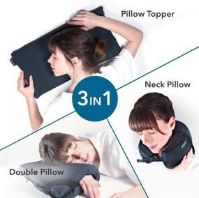 img 2 attached to Omni Pillow 3-in-1: Compact and Portable Travel Pillow with Comfortable Memory Foam