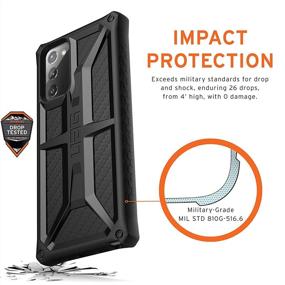 img 1 attached to 📱 Rugged Carbon Fiber Protective Case for Samsung Galaxy Note20 5G by Urban Armor Gear UAG - Shockproof & Slim Design