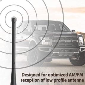 img 1 attached to 🚗 7-дюймовая автомобильная антенна для замены Dodge RAM 1500, Ford F150 2009-2021 - совместимое улучшение антенны для грузовика