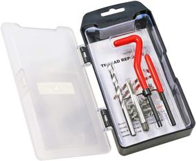 img 4 attached to Highking Tool Thread Repair Kit: Complete M6 x 1.0mm Thread Repair Insert Set for Auto Repairing