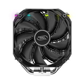 img 1 attached to 🌬️ DEEPCOOL AS500 Plus CPU Air Cooler: Universal RAM Height Compatibility, 140mm PWM Fans, A-RGB Top Cover, 5 Heat Pipe Design for Intel Core/AMD Ryzen CPUs