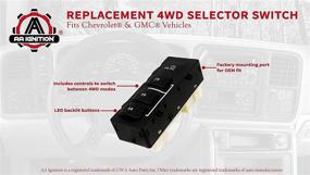 img 1 attached to AA Ignition 4x4 Selector Switch 🔧 - Compatible with Chevy GMC Vehicles 2003-2007