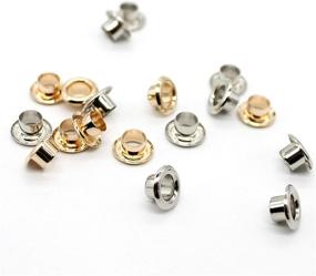 img 1 attached to 🔧 Raydodo 200 Sets Reinforced Grommet Kit: 3/16 Inch Metal Brass Eyelet Kit with Grommet Tool for Fabric, Tarps, Leather, Belt - Complete Eyelet Repair Set with Storage Box