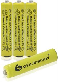 img 4 attached to 🔋 GEILIENERGY NiCd AAA 1.2V 600mAh Перезаряжаемые аккумуляторы для солнечных ламп, солнечных фонарей, садовых фонарей (Набор из 4 штук)