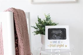 img 2 attached to 📷 Cherish the Moment with Tiny Ideas Love at First Sight Sonogram Keepsake Photo Frame: Perfect Ultrasound Photo Frame for Baby Girl or Boy