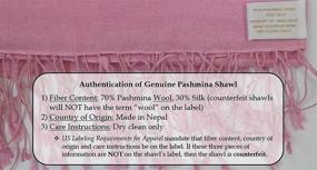 img 2 attached to Regular Aquamarine Women's Accessories by Cashmere Pashmina Group