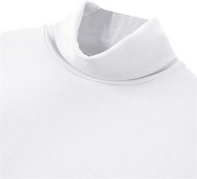 img 1 attached to 👕 Gafeng Men's Slim Fit Turtleneck Thermal Base Layer: Solid Lightweight Winter Warm Underwear Tee Top