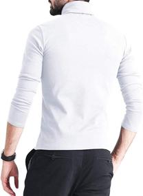 img 2 attached to 👕 Gafeng Men's Slim Fit Turtleneck Thermal Base Layer: Solid Lightweight Winter Warm Underwear Tee Top