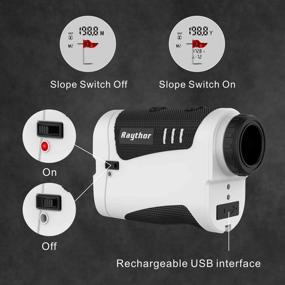 img 1 attached to 🏌️ Raythor Pro GEN S2 Golf Rangefinder – Tournament-Legal Laser Range Finder for Professional Golfers, Slope &amp; Non-Slope Physical Switch, Flag-Lock with Pulse Vibration, Continuous Scan, Rechargeable