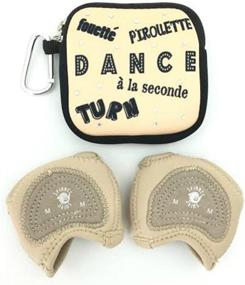 img 3 attached to 👣 Neoprene Dance Half Soles and Pouch with Spinner Skins