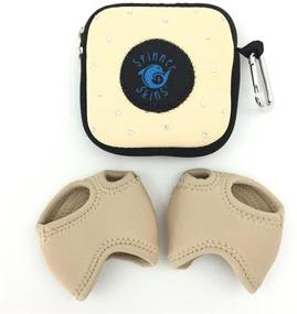 img 4 attached to 👣 Neoprene Dance Half Soles and Pouch with Spinner Skins