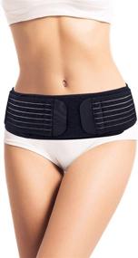 img 4 attached to Thx4COPPER Adjustable Sacroiliac Hip Waist Compression Belt | Lower Back Support Brace for 🔧 Sciatica, Pelvis, Lumbar, Nerve, Leg, SI Joint | Pain Relief, Anti-Slip Pelvic | Men/Women's Compression Belt