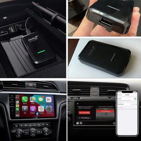 img 1 attached to Беспроводной адаптер Carlinkit Wireless CarPlay 2021 - Совместим со всеми заводскими автомобилями Apple CarPlay, беспроводной USB-приемник/проводной к беспроводному CarPlay, CPC200-U2W-Plus Черный - 3.0 Новейшая версия для повышения производительности.