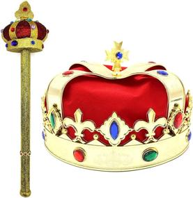 img 4 attached to Majestic 👑 King Crown Scepter Accessories