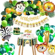 fvabo wild one birthday decorations logo