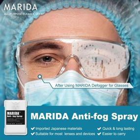 img 3 attached to MARIDA Anti Fog Spray for Glasses | Lens Cleaner Spray for All Types of Glasses | Prevents Fog | Eyeglass Cleaning Fluid Defogger with Microfiber Cloth