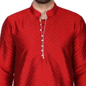 img 2 attached to 🌙 SKAVIJ Offwhite Men's Pajama: Authentic Indian Clothing at Its Finest