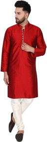 img 4 attached to 🌙 SKAVIJ Offwhite Men's Pajama: Authentic Indian Clothing at Its Finest