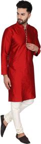 img 1 attached to 🌙 SKAVIJ Offwhite Men's Pajama: Authentic Indian Clothing at Its Finest