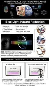 img 3 attached to 👓 OCCI CHIARI Blue Light Reading Glasses for Women - Sturdy Nerd Readers (1.0 1.5 2.0 2.5 3.0 3.5 4.0): Protect Your Eyes