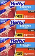 hefty onezip freezer quart value logo