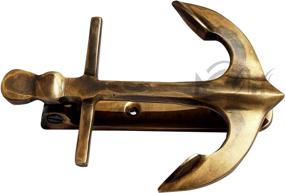 img 4 attached to ⚓ Solid Brass Nautical Ships Anchor Door Knocker - MAH C-3090: A Perfect Maritime Touch for Your Door