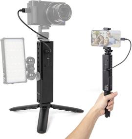 img 4 attached to 🔋 Battery Handle Grip: MOMAN Power 32 Battery Bank Tripod for GoPro, Osmo Pocket, Smartphone, iPhone, iPad, MacBook, Camera, Weebill 2 - Quick-Charging Aluminum, Multi-Battery Handle Grip Tripod