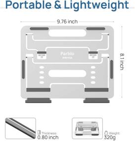 img 3 attached to Parblo PR113 Adjustable Foldable 10 13Inch