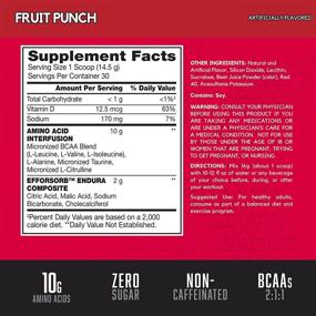 img 3 attached to 🍹 BSN Amino X Фрукт Punch - Порошок для восстановления мышц и повышения выносливости | 10 г BCAAs, 30 порций | Подходит для кето-диеты и не содержит кофеина | Повышенный потенциал упаковки