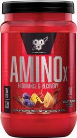 img 4 attached to 🍹 BSN Amino X Фрукт Punch - Порошок для восстановления мышц и повышения выносливости | 10 г BCAAs, 30 порций | Подходит для кето-диеты и не содержит кофеина | Повышенный потенциал упаковки