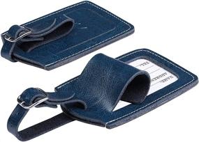 img 3 attached to Genuine Leather Luggage Mont Swiss Travel Accessories for Luggage Tags & Handle Wraps