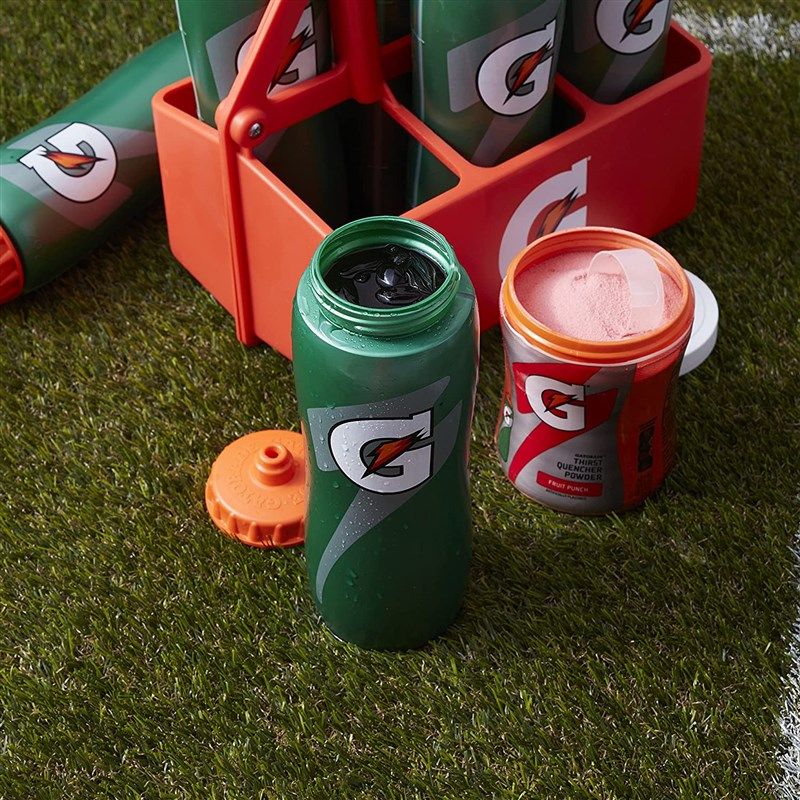 Gatorade Sports 6 Pack w/Carrier - Contour Squeeze Bottles - Multi