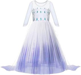 img 4 attached to 👸 Enchanting Princess Dress Costume: Perfect for Halloween Birthdays!