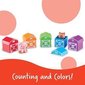img 1 attached to 🚜 Peekaboo Learning Farm Toy: Counting, Matching, Sorting, Finger Puppet Game - 10 Piece Set, Ages 18 mos+